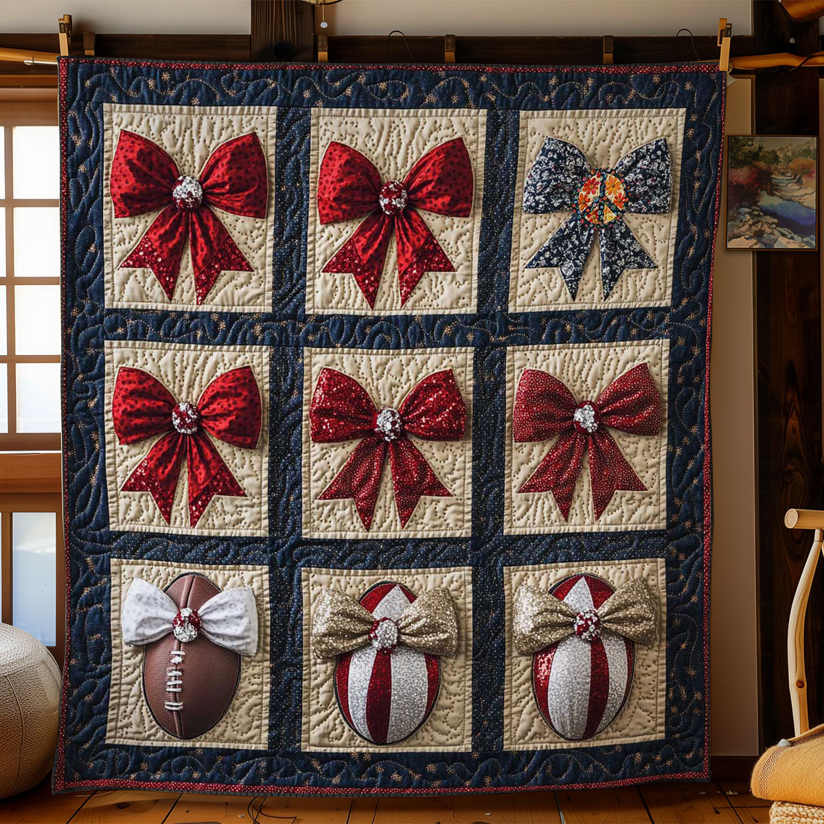 Bow And Goal WN2311047CL Quilt