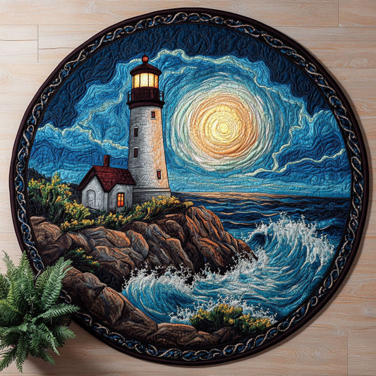 Dreamy Lighthouse CW1206011CL Quilted Round Mat