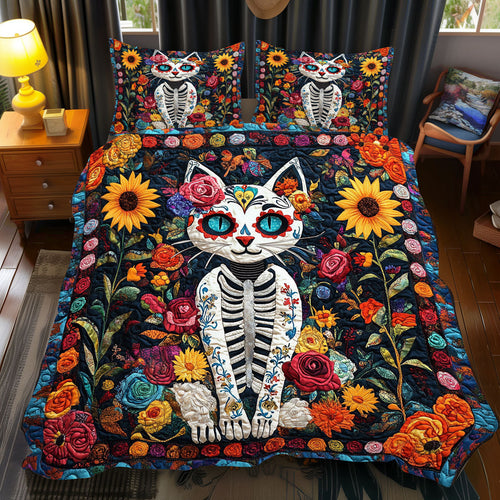 Skeleton Cat WX2712100CL Duvet Cover Set