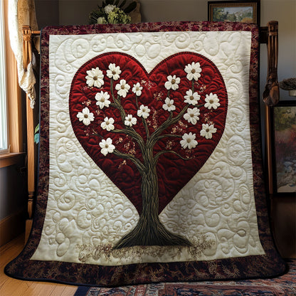 Flower Tree Heart WY1502007CL Quilt