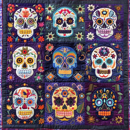 Calavera Sugar Skulls WJ2009004CL Quilt