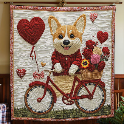 Corgi's Romantic Trip WP1612003CL Quilt