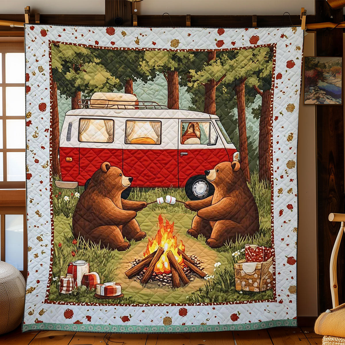 Camping Bear WJ2409001CL Quilt