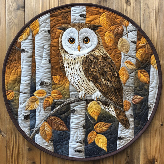 Mystic Owl CW2605471CL Quilted Round Mat