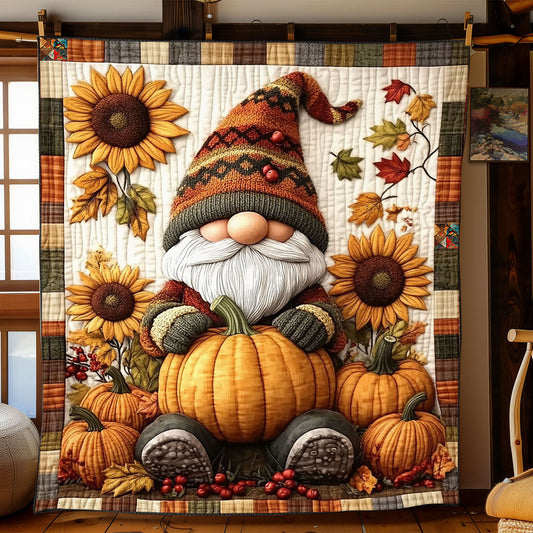 Gnome’s Pumpkin Haven WJ2512009CL Quilt