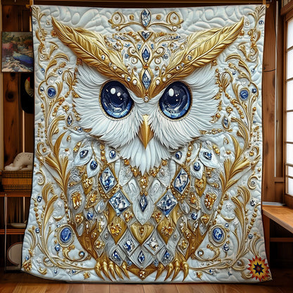 Gemstone White Owl WY2211018CL Quilt