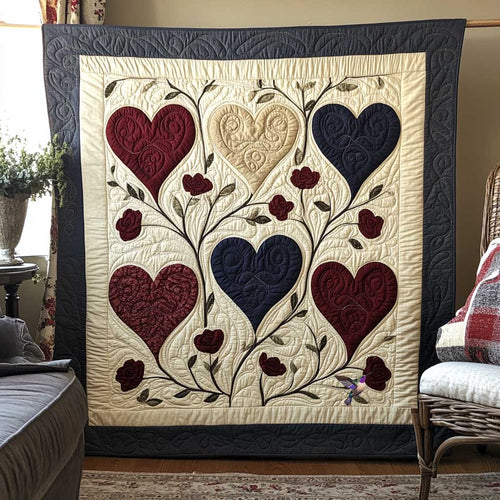 Roses Heart WP2611034CL Quilt