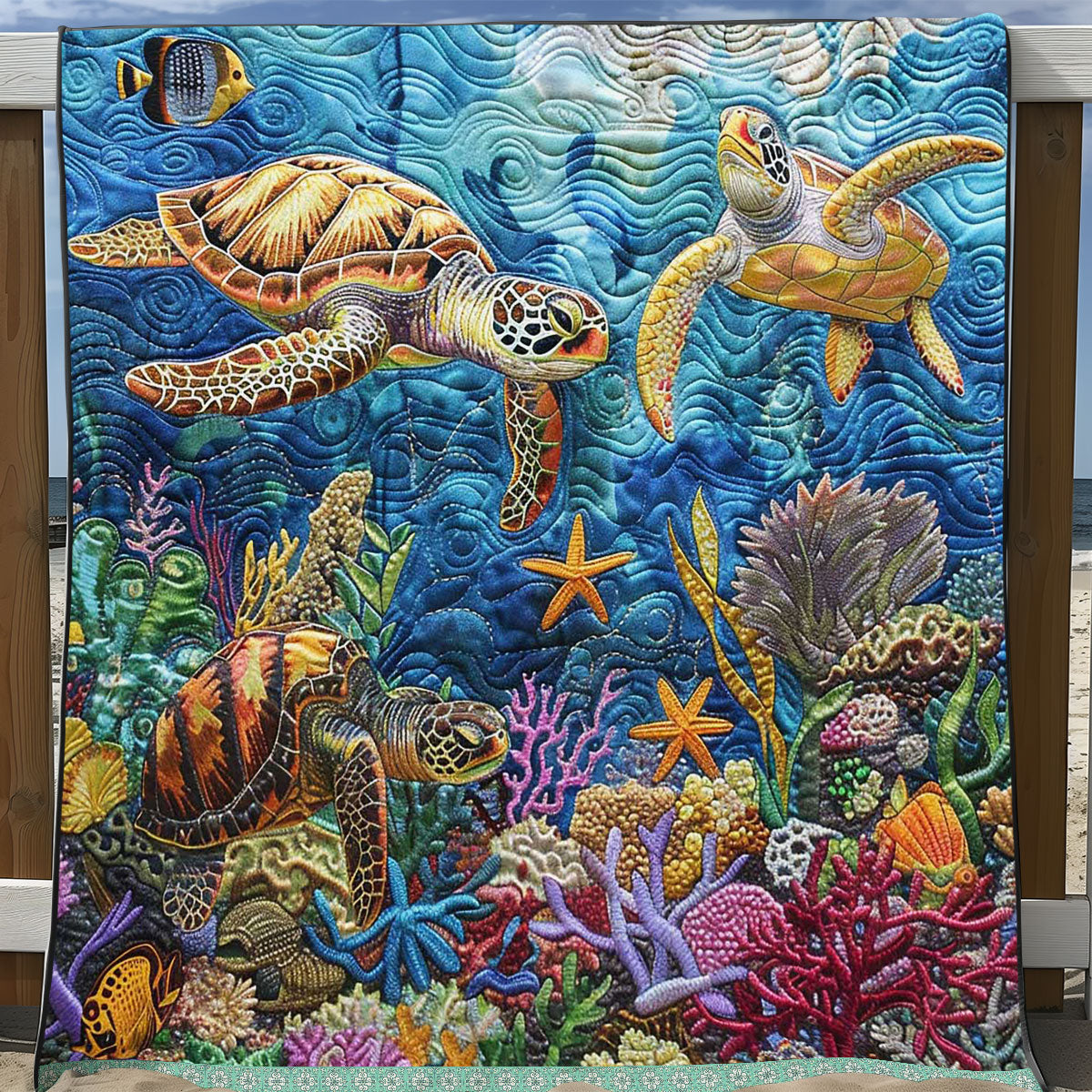 Sea Turtle WJ1109017CL Quilt