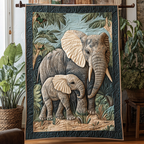 Loving Elephants WG1812007CL Quilt