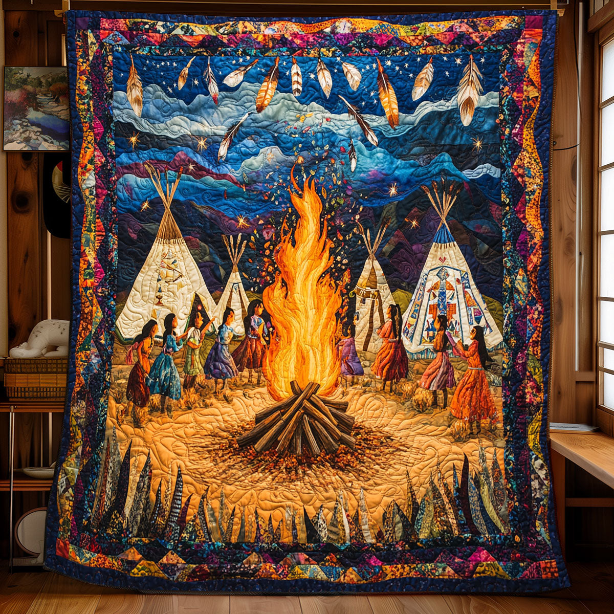 Tribal Fire XB0303023CL Quilt