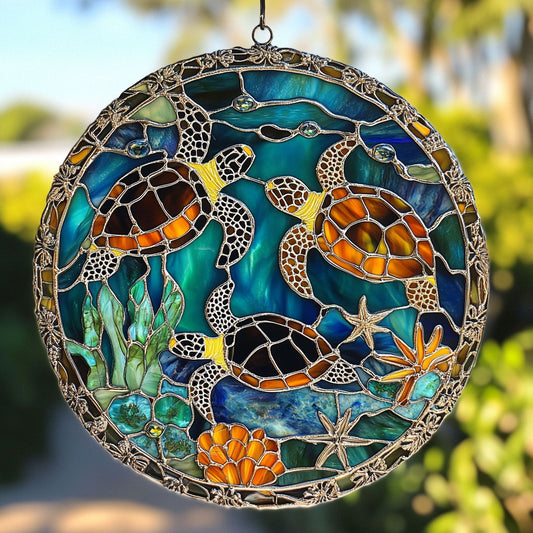 Sea Turtle WY2202207CL Suncatcher