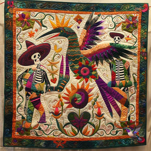 Hummingbird Skeleton Serenade WN2110036CL Quilt
