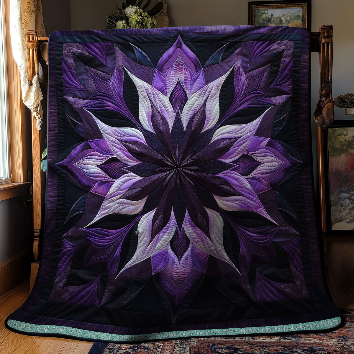 Purple Velvet Blossom WN1309031CL Quilt