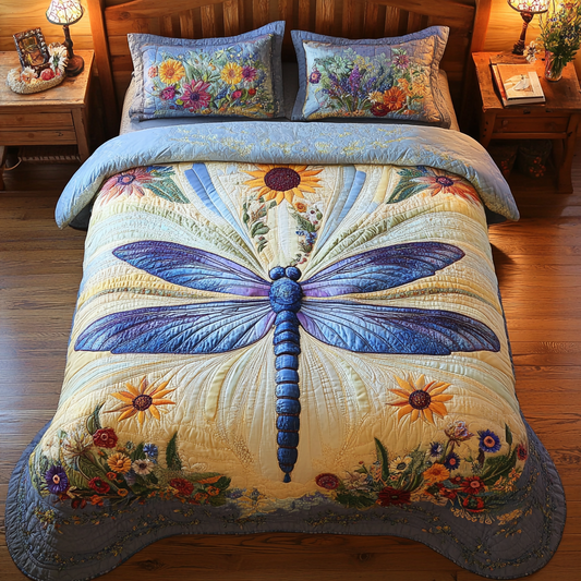 Dragonfly Flower YR0401021CL Duvet Cover Set