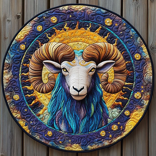 Cosmic Goat CP170494CL Quilted Round Mat