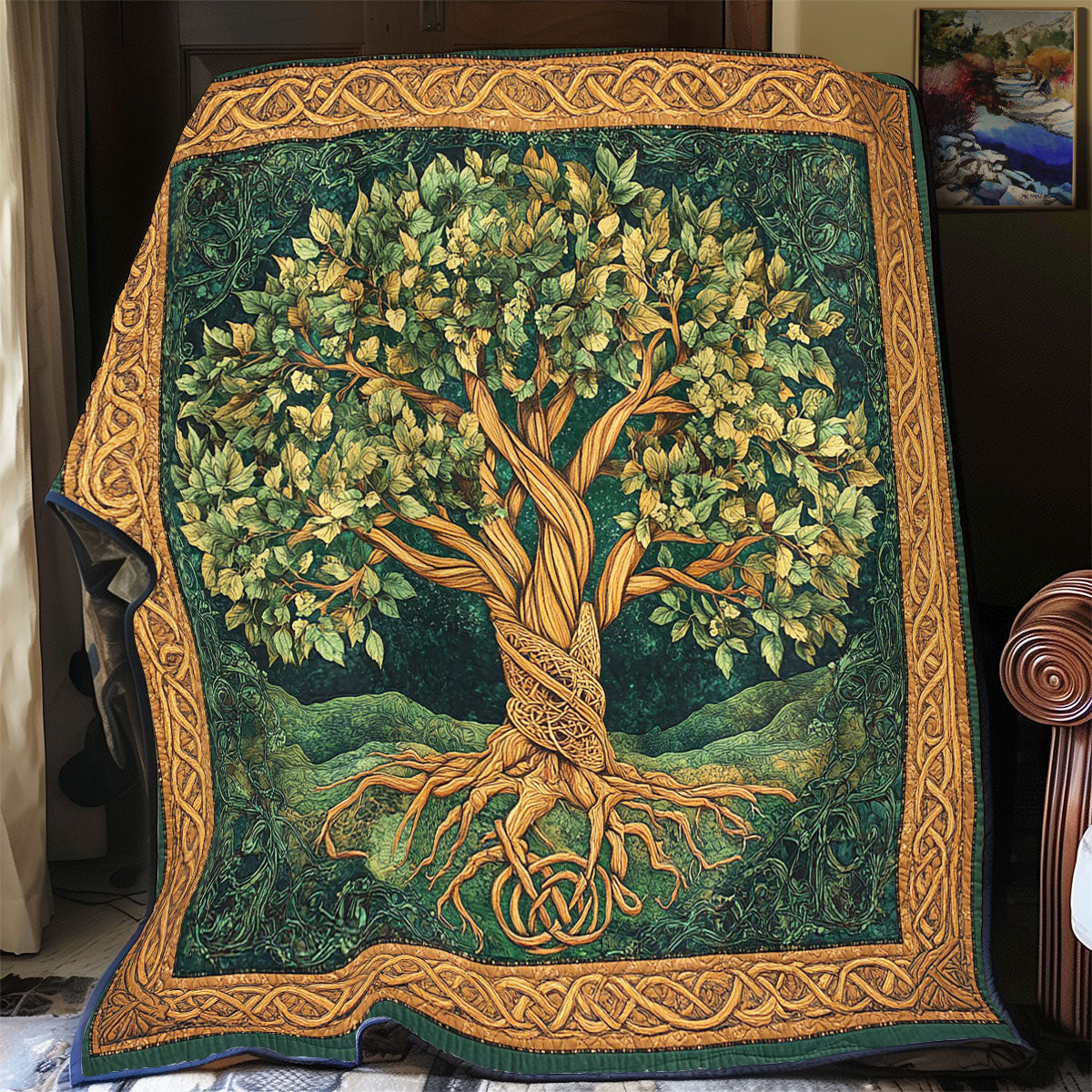 Old Tree Of Life WY2001093CL Quilt
