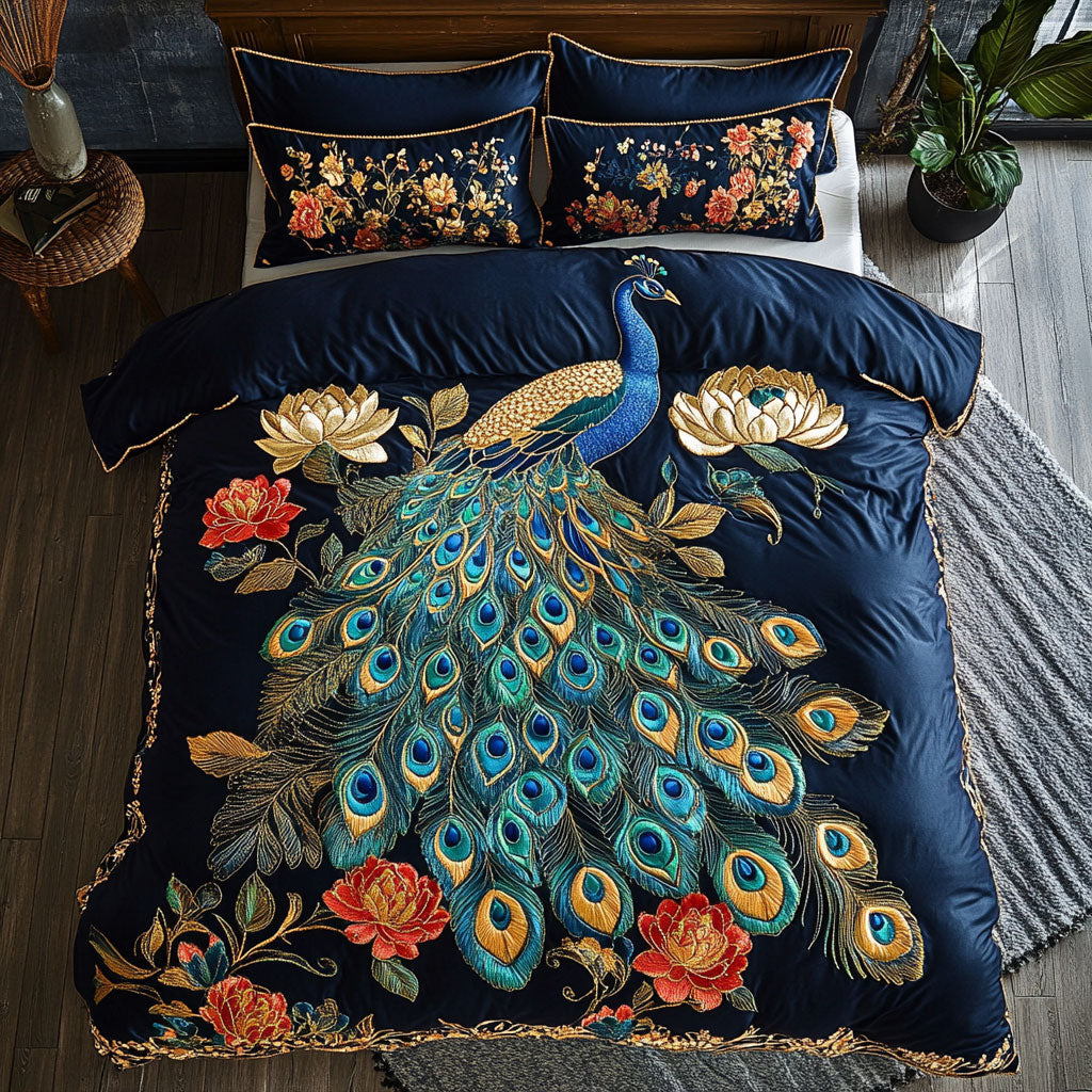 Beautiful Peacock CW2609024CL Duvet Cover Set