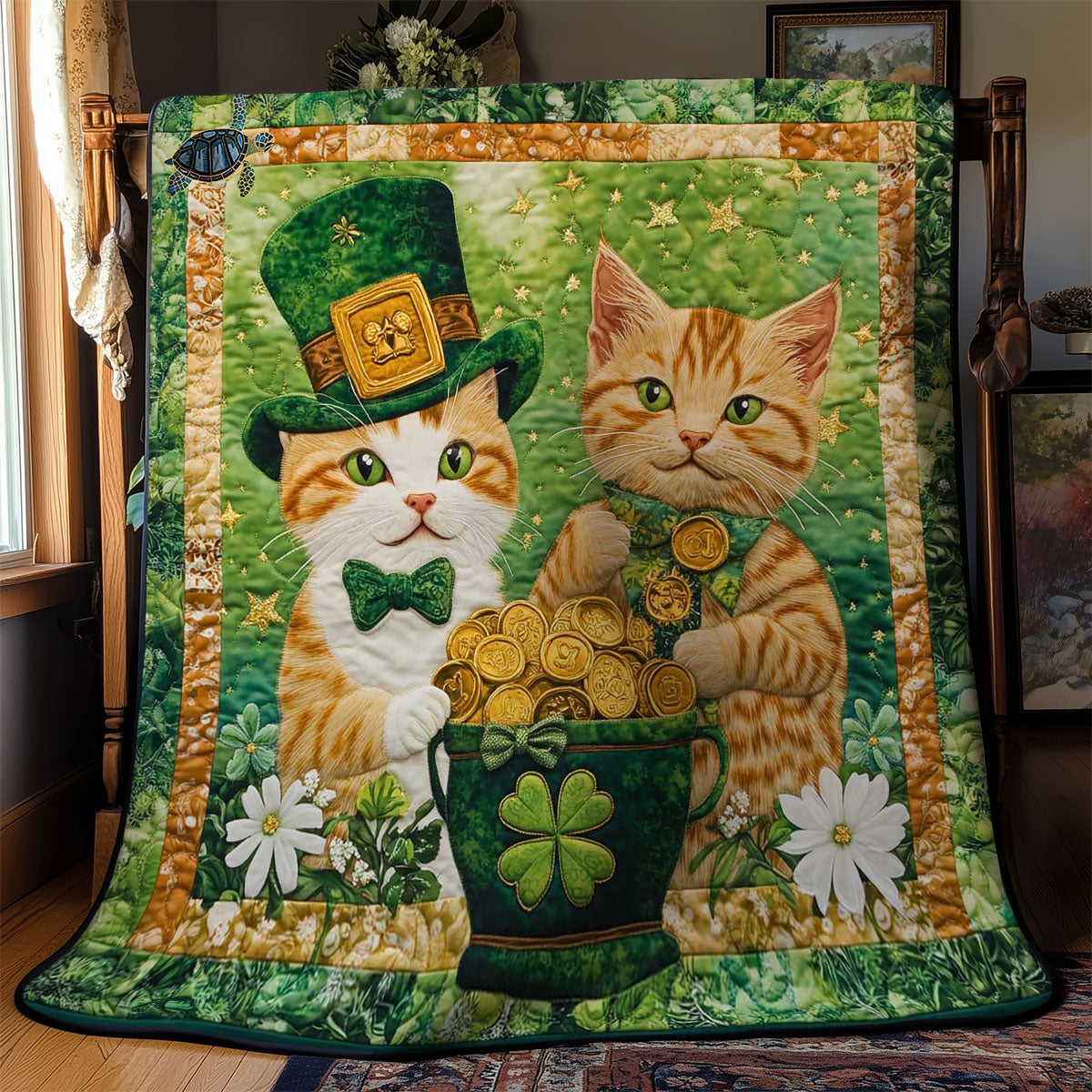 Irish Cat Tales WN1912004CL Quilt