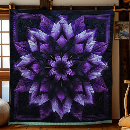 Purple Nebula Flowers WN1309039CL Quilt