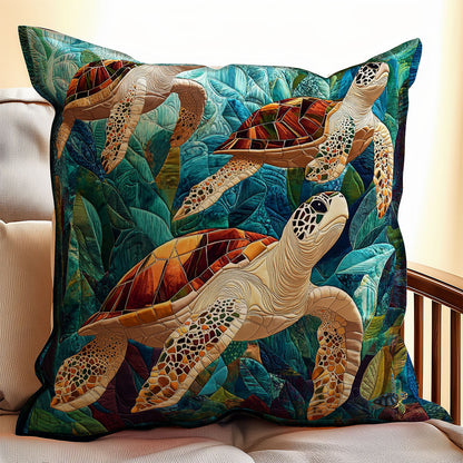 Turtle WY0412105CL Quilt Pillow Case