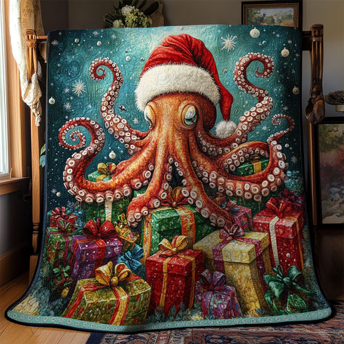 Octopus Christmas WX1811033CL Quilt