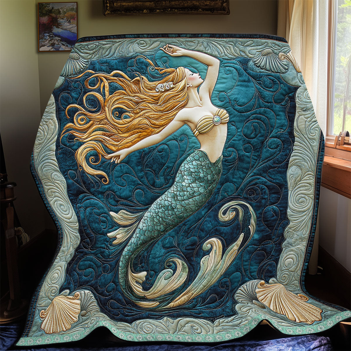 Graceful Mermaid WX2412024CL Quilt