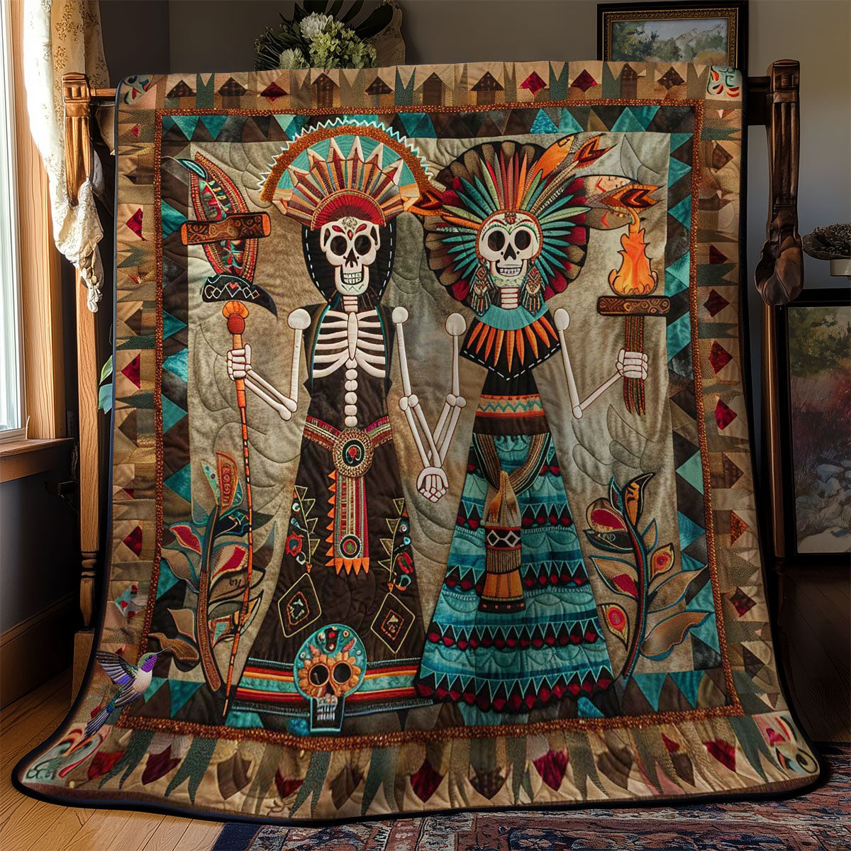 Skeletons In Splendor WN2610016CL Quilt