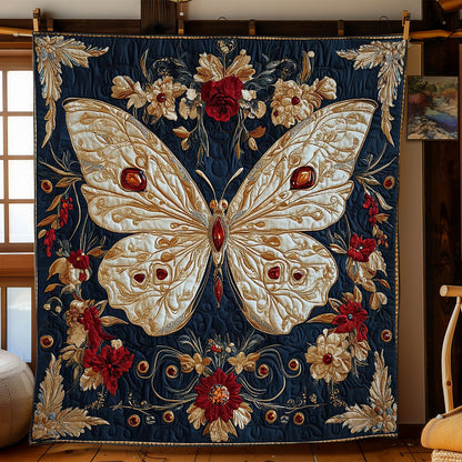 Gold Butterfly WY3112014CL Quilt