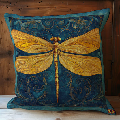 Yellow Dragonfly WY0312110CL Quilt Pillow Case