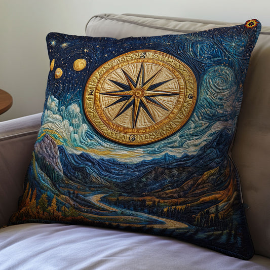 Moutain View Compass WY0212086CL Quilt Pillow Case