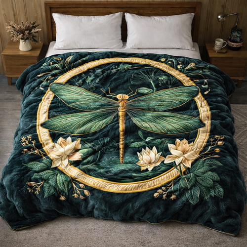 Spirit Dragonfly QA2601006CL Faux Fur Throw Blanket