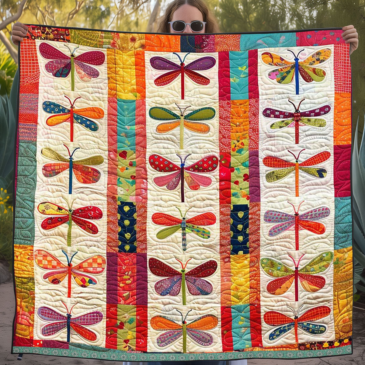 Patchwork Dragonfly WJ1109007CL Quilt