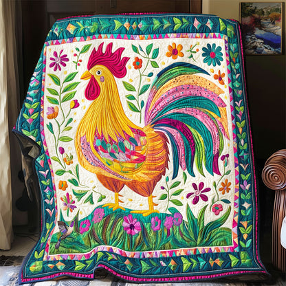 Colorful Chicken WY1211010CL Quilt