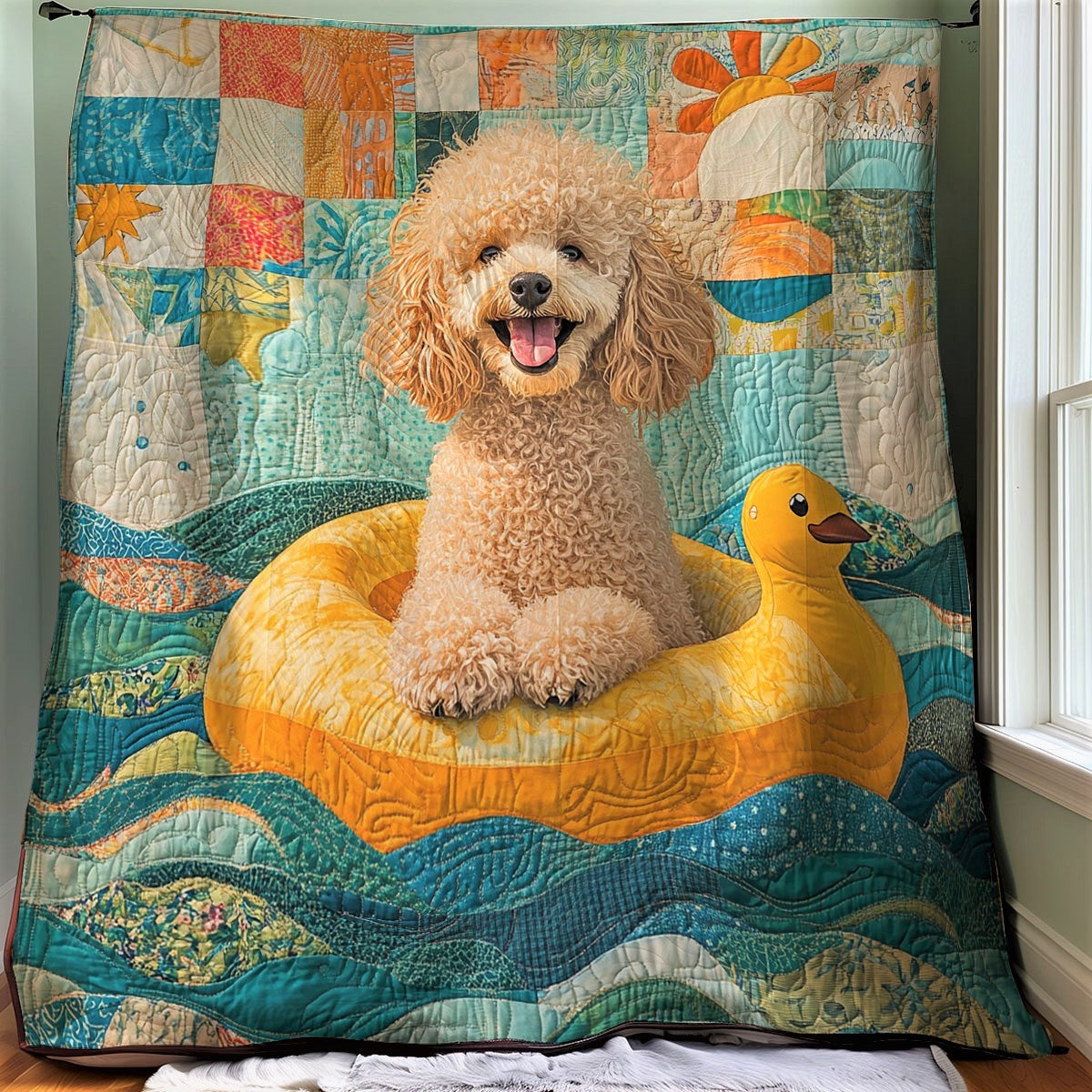 Poodle's Pool XB0303033CL Quilt