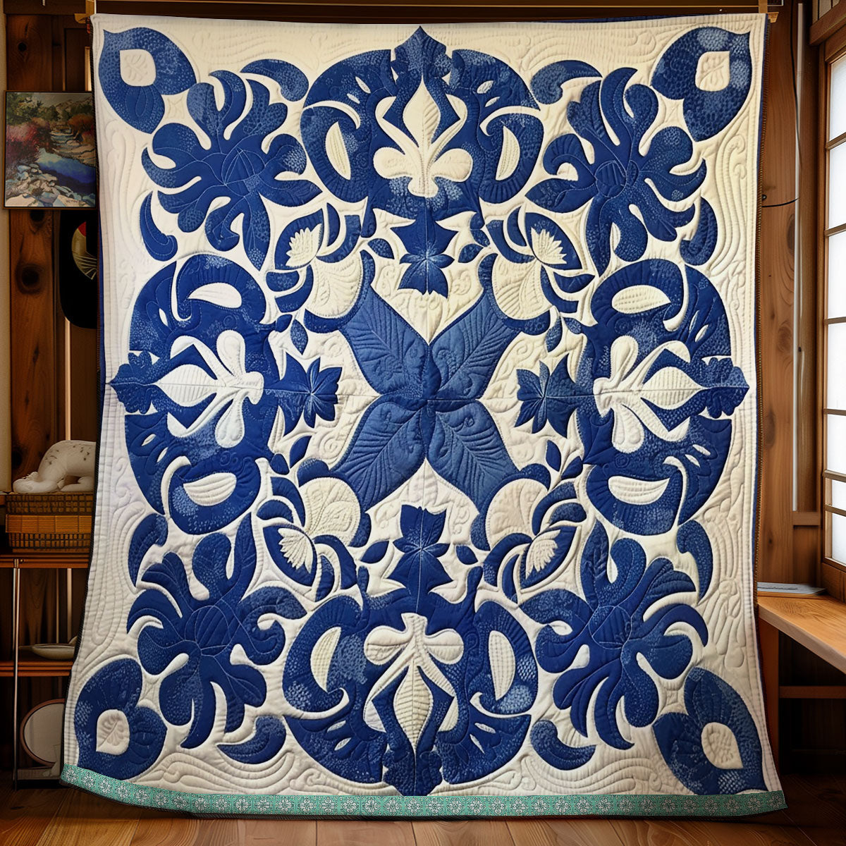 Hawaiian Symmetric Leaves WN1209089CL Quilt