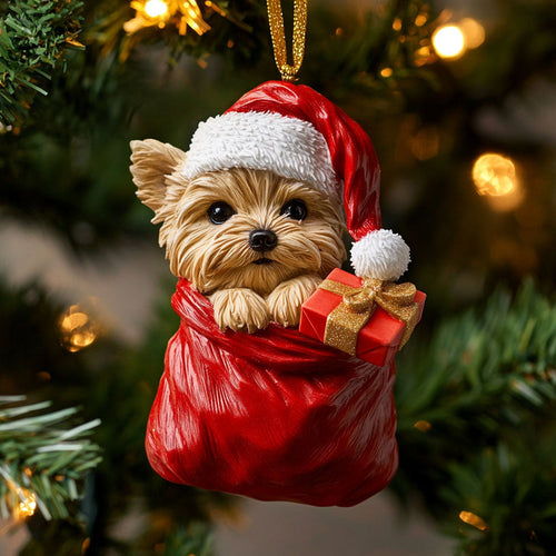 Festive Pup CP1710027CL Christmas Ornament