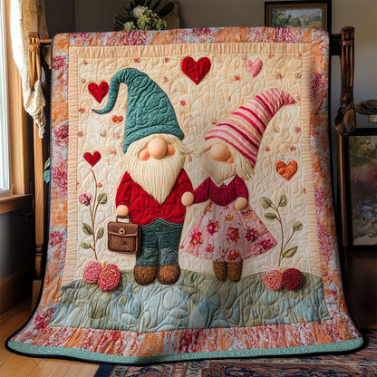 Romantic Gnome Journey WX1112037CL Quilt