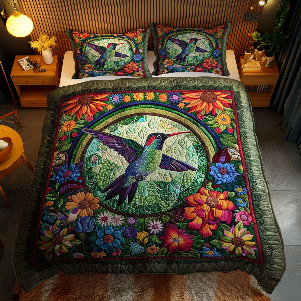 Hummingbird Floral Harmony WN1210036CL Duvet Cover Set