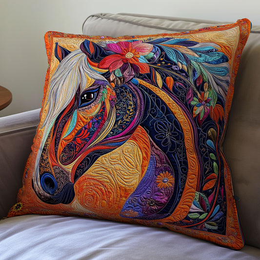 Pathwork Flower Horse WY1612071CL Quilt Pillow Case