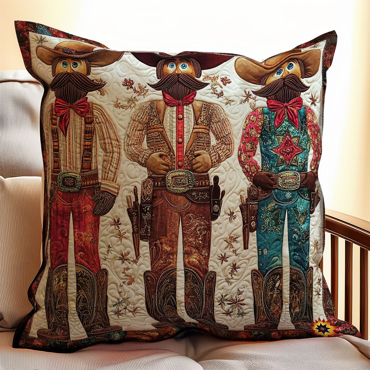 Cowboy Nutcracker WY0412119CL Quilt Pillow Case