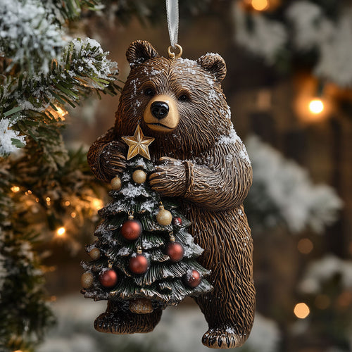 Bear Decorating Tree LT1710001CL Christmas Ornament