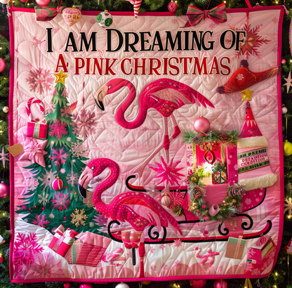 Christmas Flamingo WJ0611005CL Quilt