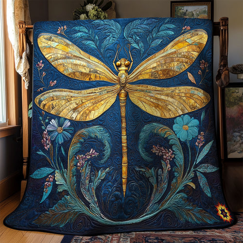 Flower Dragonfly WY0312013CL Quilt