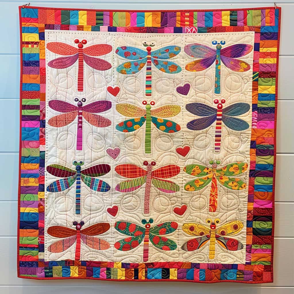 Patchwork Dragonflies WJ1309019CL Quilt