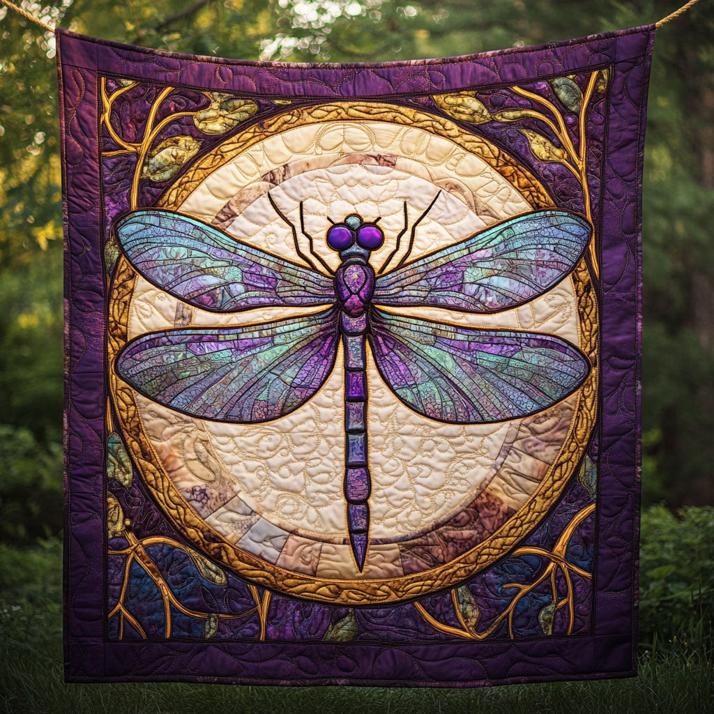 Purple Dragonfly WT2702134CL Quilt