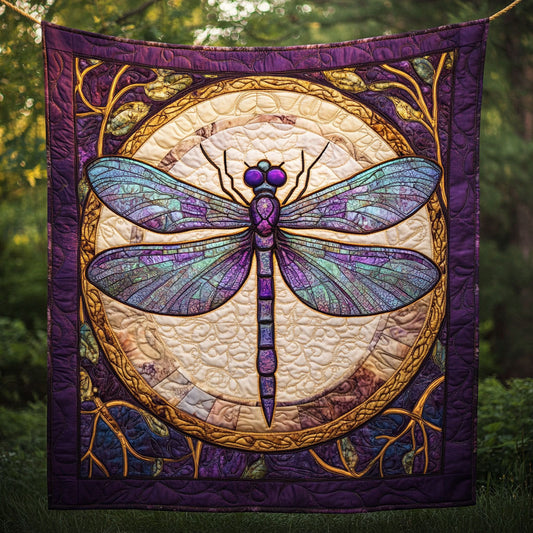 Purple Dragonfly WT2702134CL Quilt