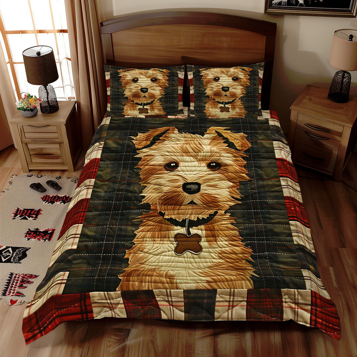 Cute Terrier Dog WJ1810029CL Duvet Cover Set