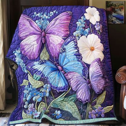 Purple Butterfly WX2012045CL Quilt