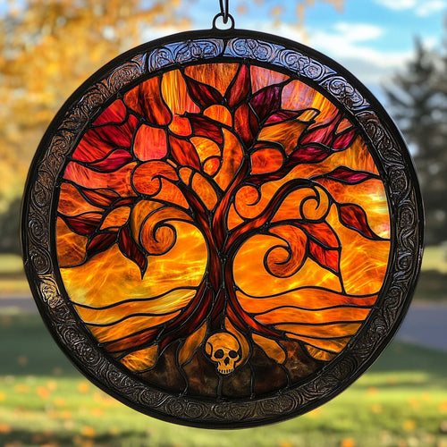 Tree And Skull WY2202227CL Suncatcher