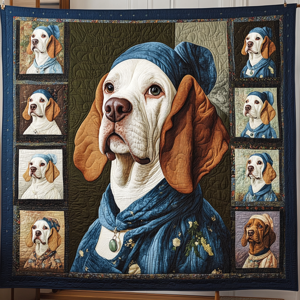 Pearl Basset Hound WN2509105CL Quilt